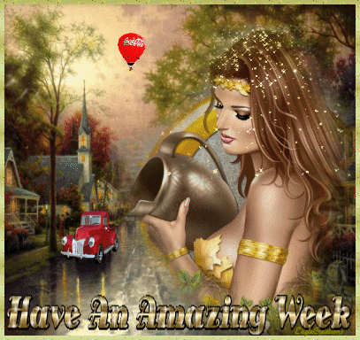 Piękna kobieta z dzbanem nowy tydzień